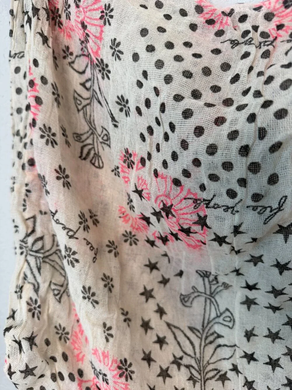 Free People Muslin Linen Boho Hobo Shoulder Bag